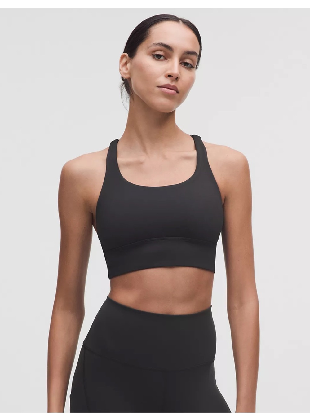 Energy longline Racerback Sports Bras black and white bundle